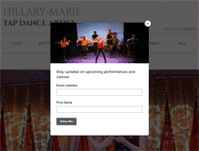 Tablet Screenshot of hillary-marie.com